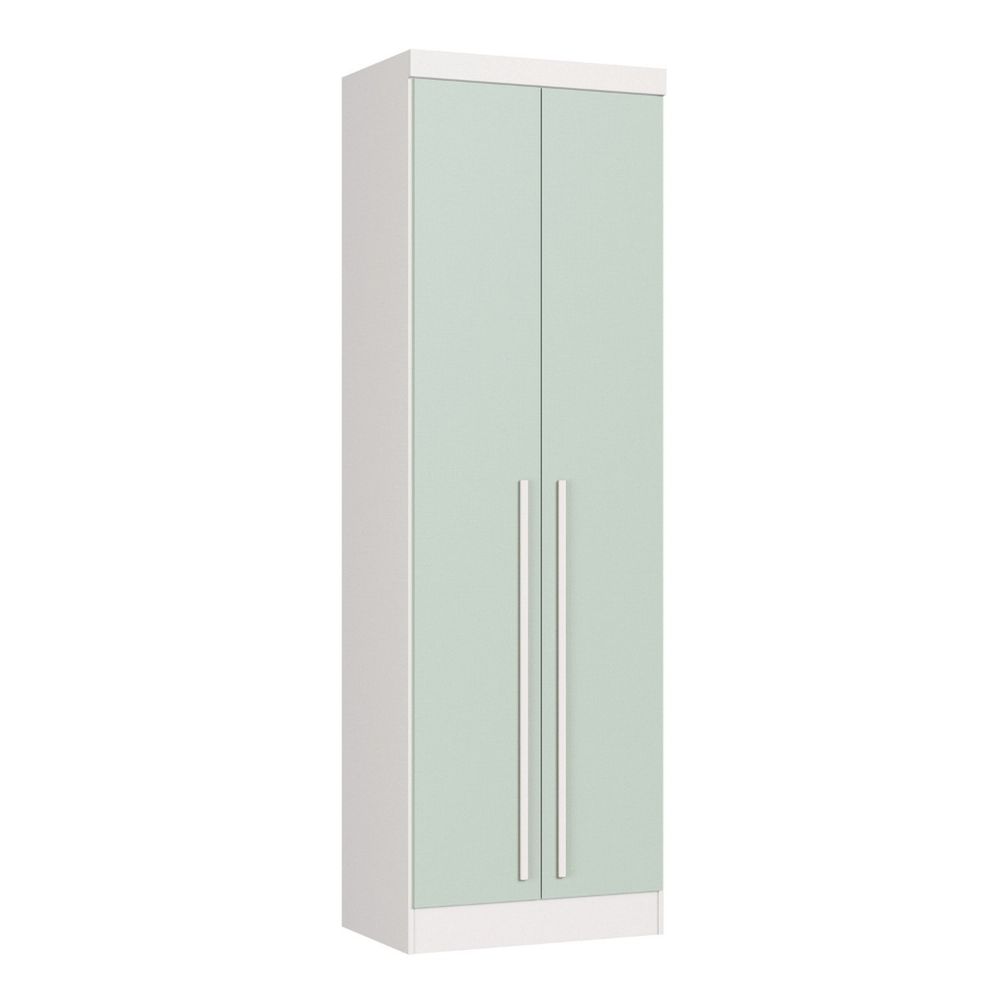 Módulo Guarda-roupa 2 Portas Infinity Branco Line/ Pistache Line