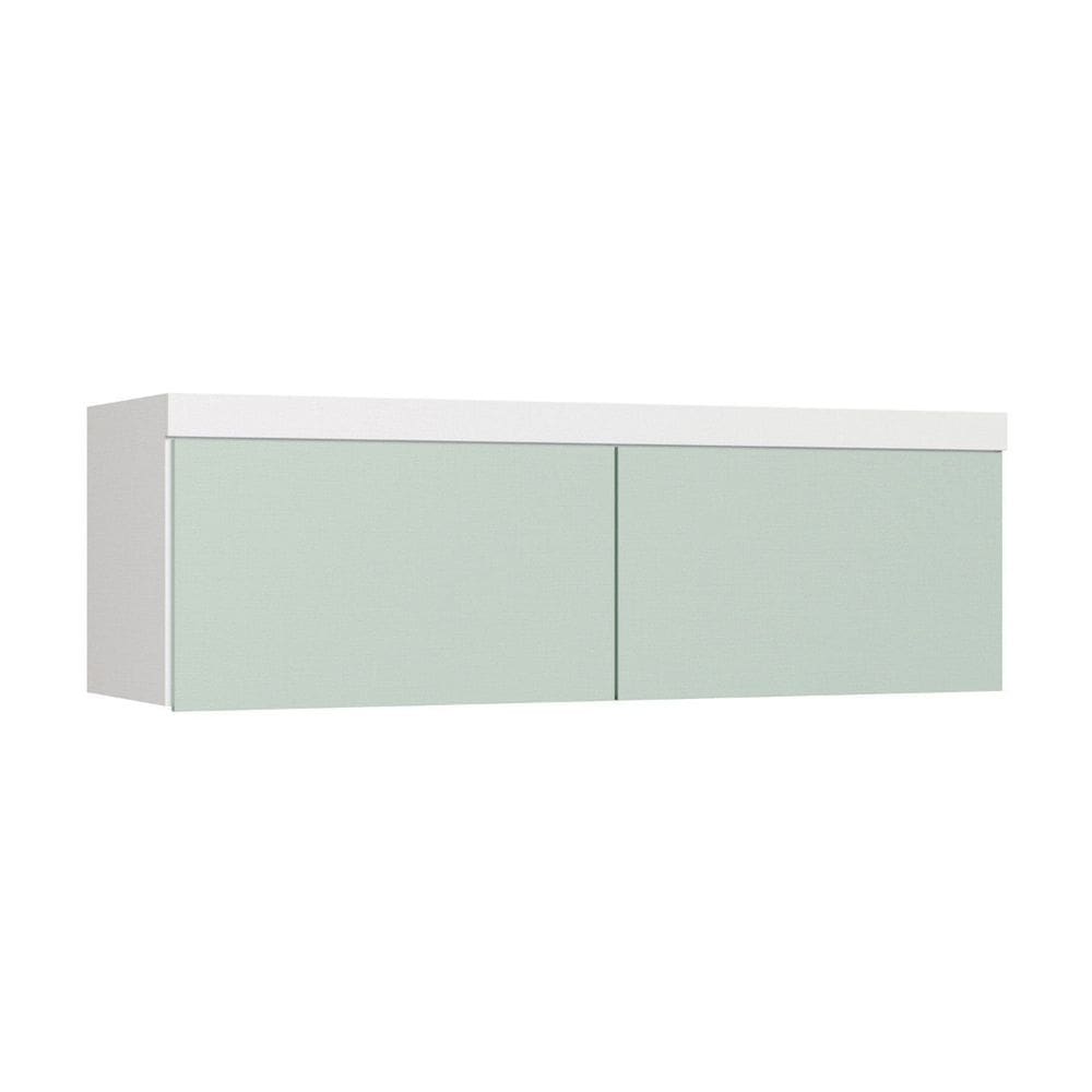 Módulo Aéreo Ponte 2 Portas Infinity Branco Line/ Pistache