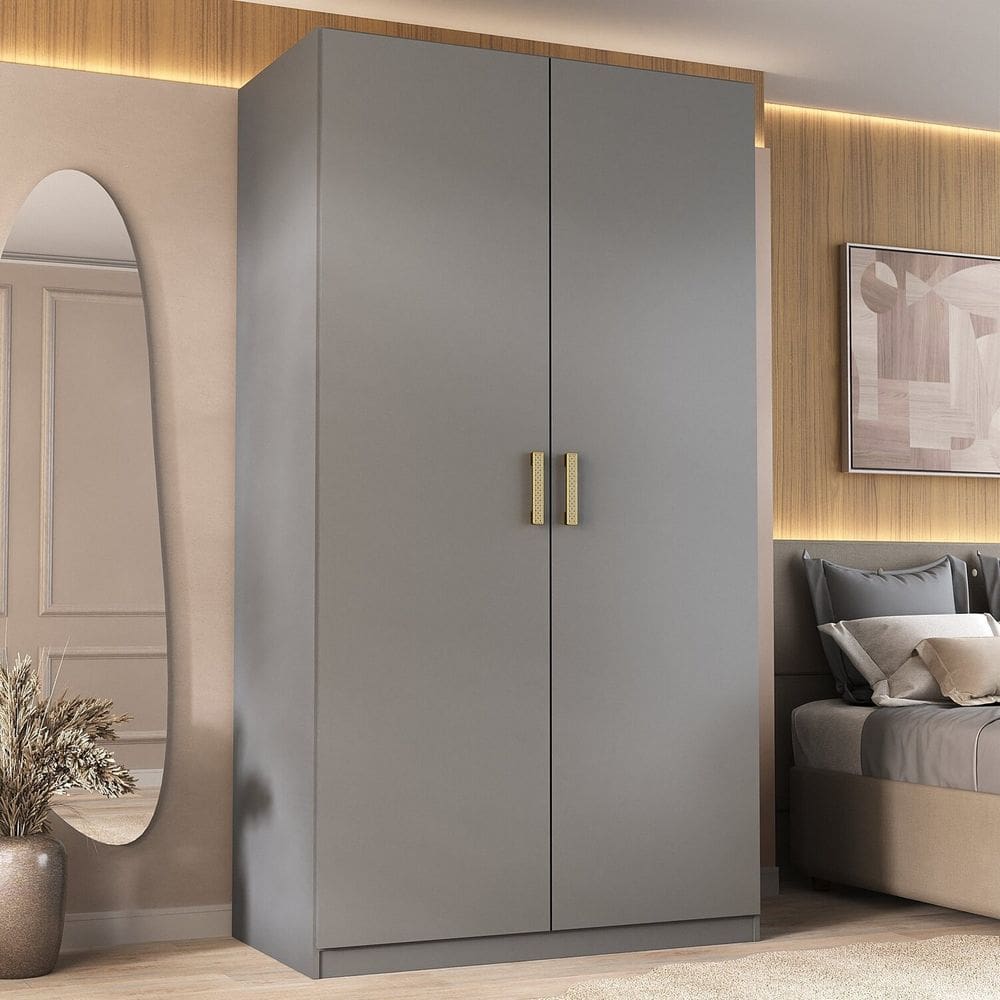 Guarda-roupa Solteiro 2 Portas 100% Mdf Marsala Urbi