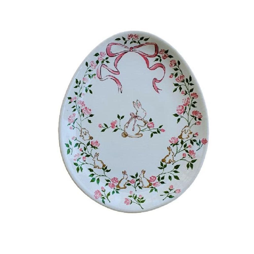 Prato Oval Jantar Linha Aquarela 6Uni