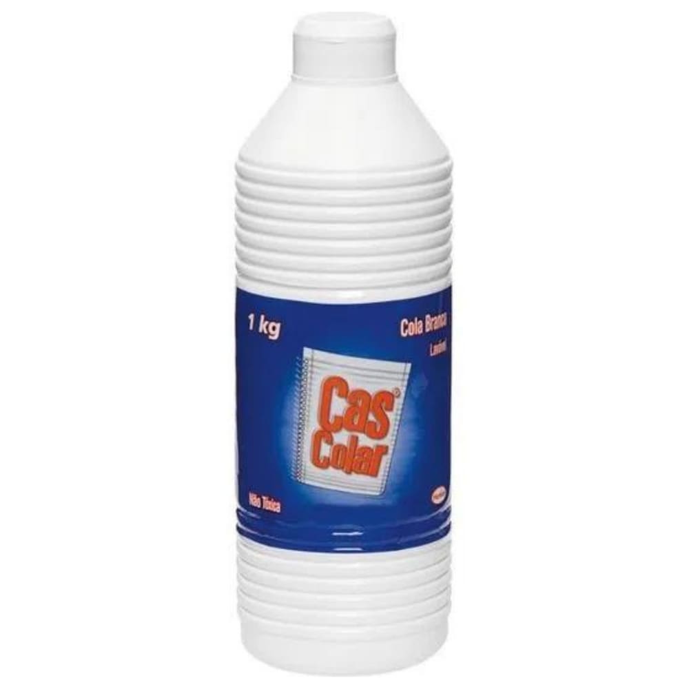 Cola Branca Líquida Cascola Material Escolar Escritório 1Kg