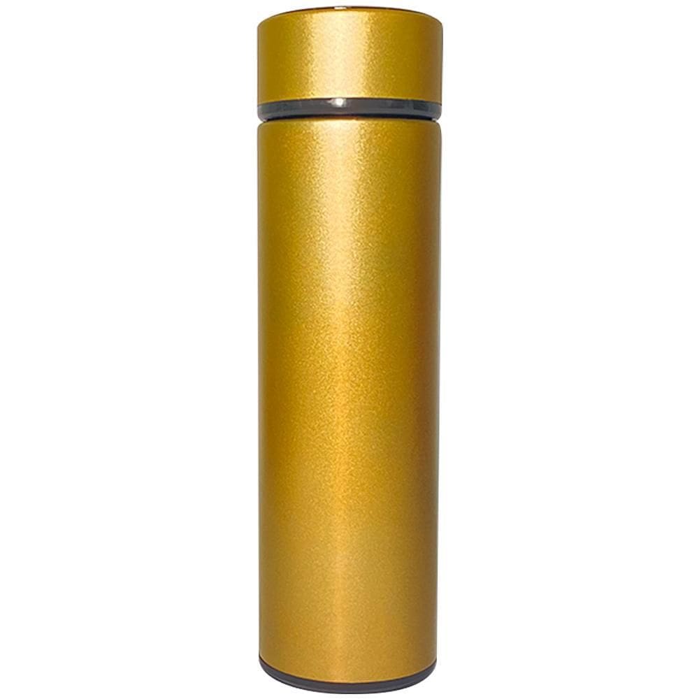 Garrafa Térmica Com Sensor De Temperatura Amarela 500Ml