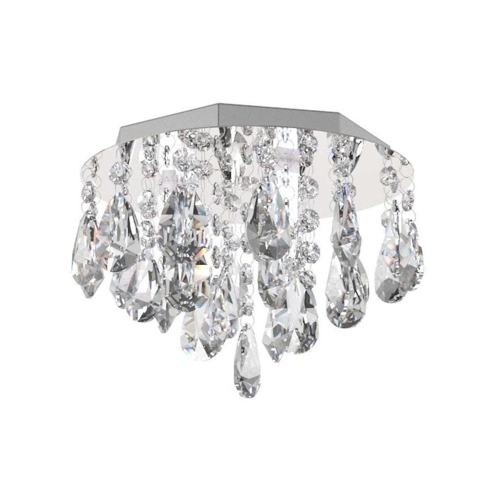 Plafon De Cristal 23Cm Lavabo Hall Entrada Sacada