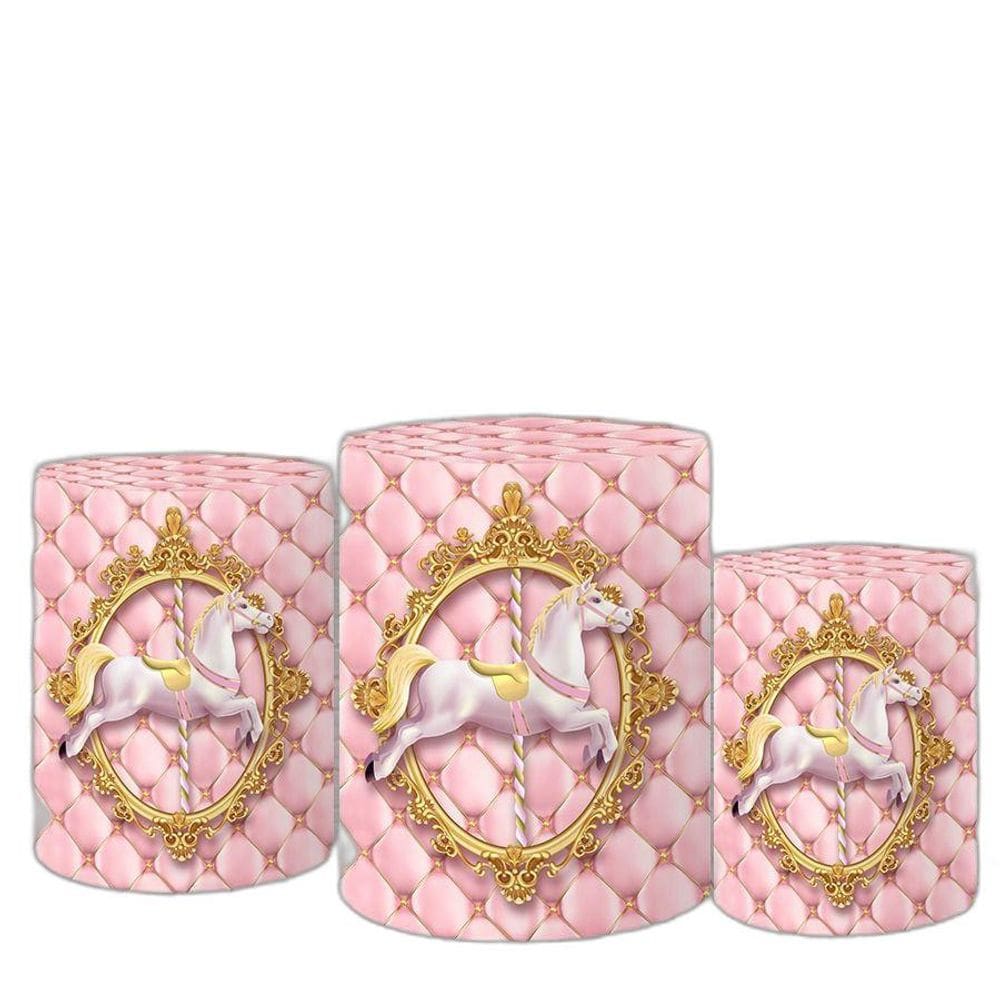 Trio De Capas 3D Sublimado Carrossel Fcc-418
