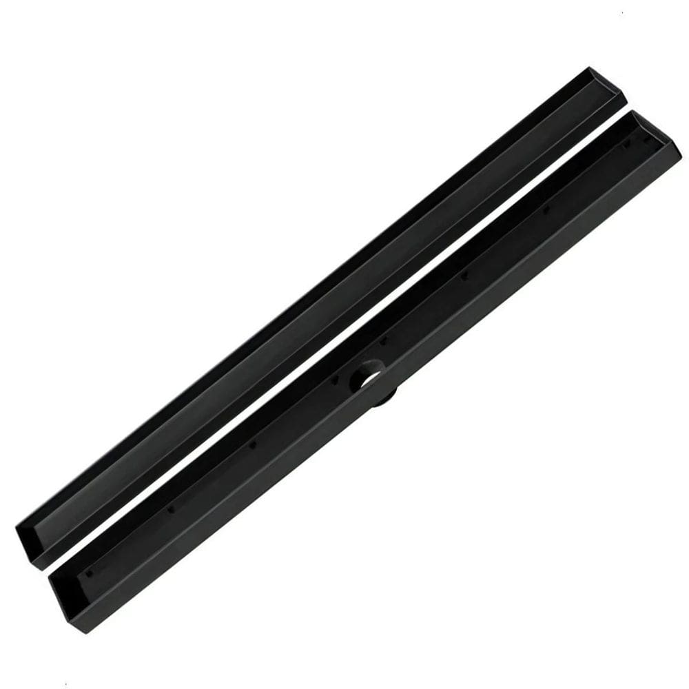 Ralo Oculto Linear De Embutir 5X50 Para Porcelanato Preto