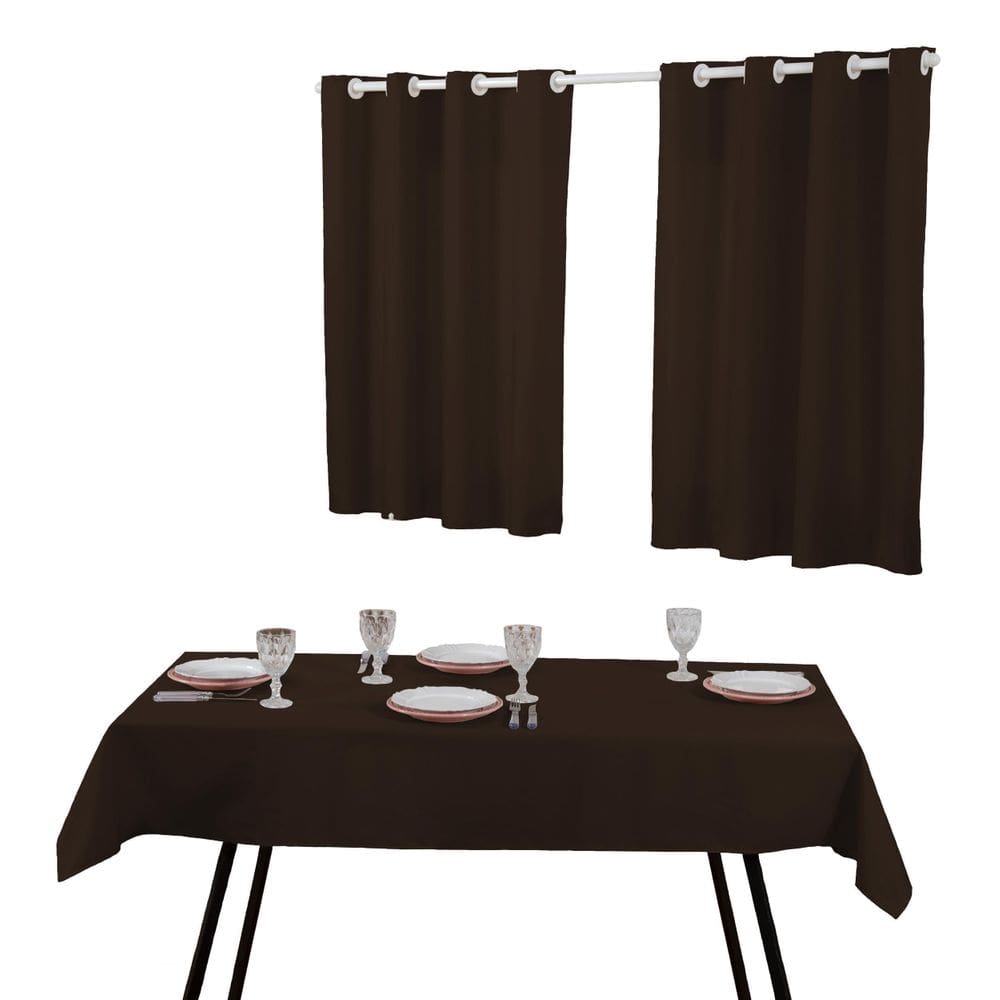 Kit Toalha Mesa 6 Cadeiras E Cortina Cozinha 2,00X1,40