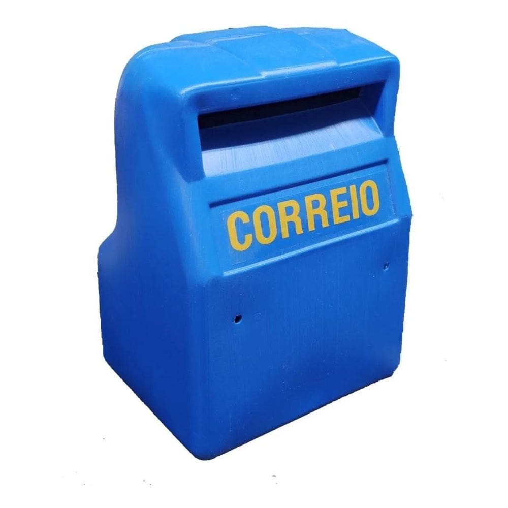 Caixa De Correspondencia Reforçada Grade - Azul
