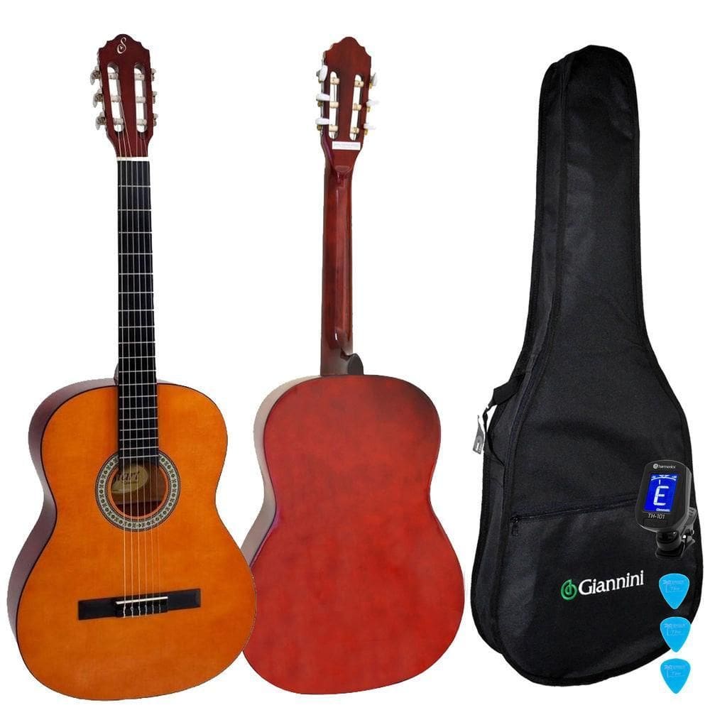 Kit Violão Acústico Estudante Aço S14 N Natural Giannini