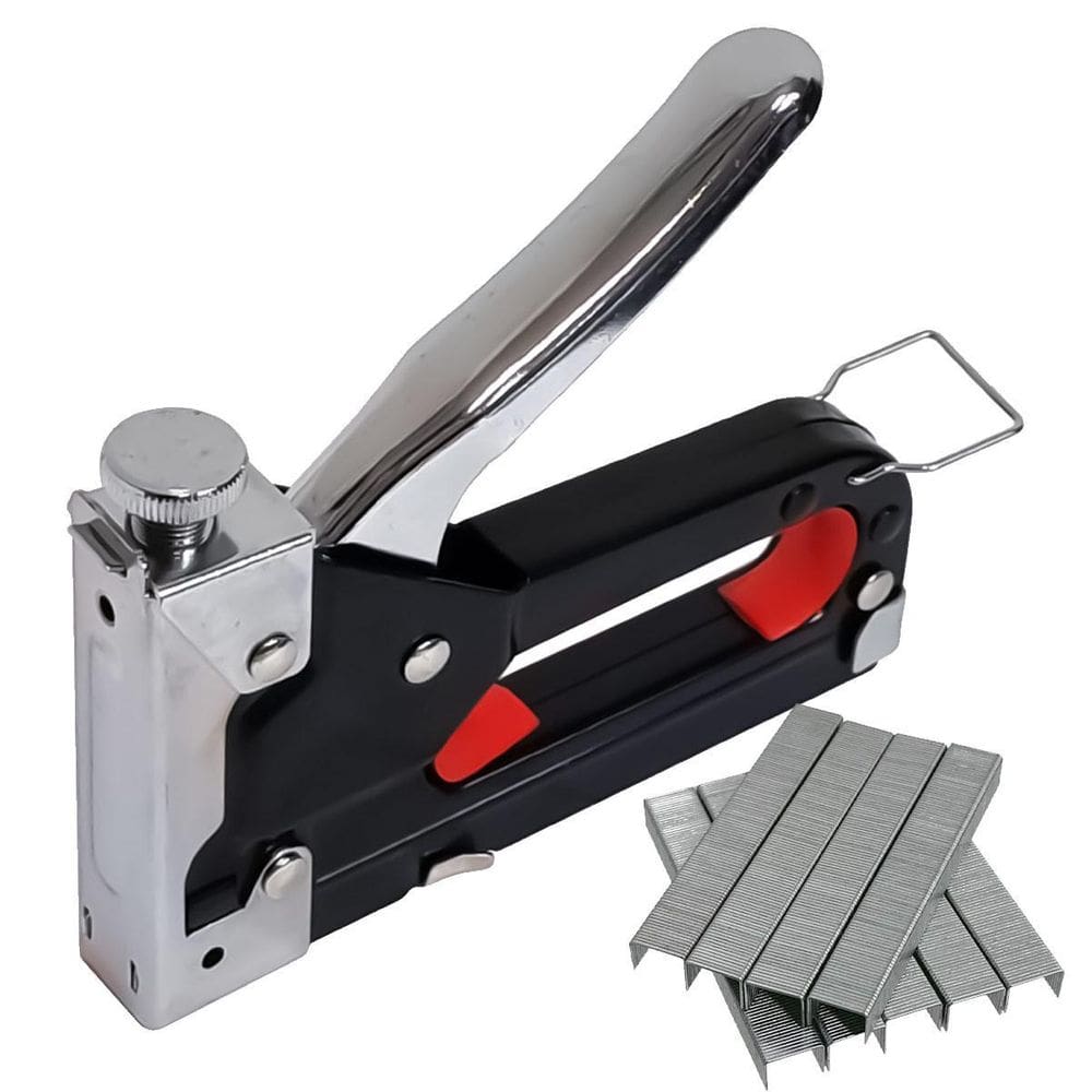 Grampeador Tapeceiro 4 A 14Mm Metálico Com 2.000 Grampos