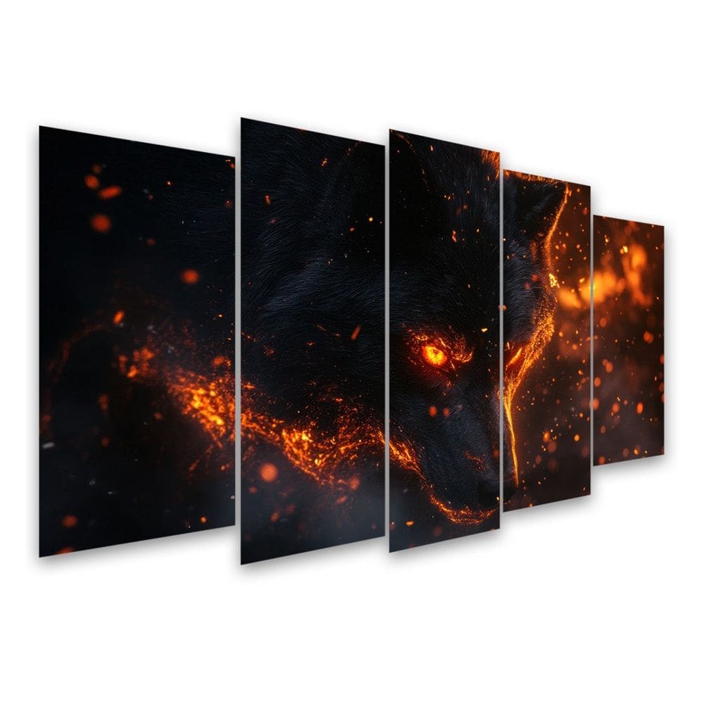 Kit Quadro Decorativo Animais Para Sala de Estar 108x60cm A73 - Pallazio