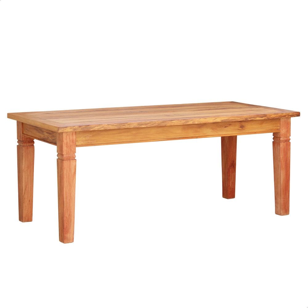 Mesa de Jantar 1,8 M Madeira Maciça Natural