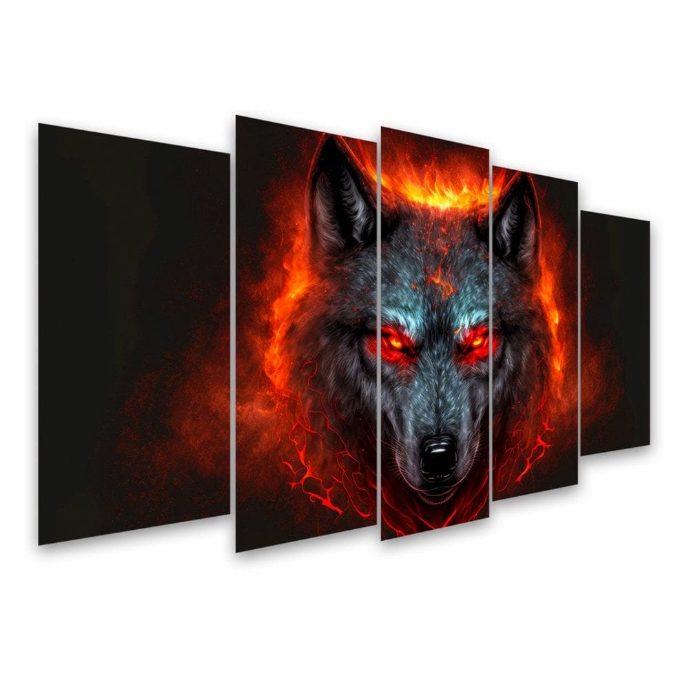 Kit Quadro Decorativo Animais Para Sala de Estar 108x60cm A85 - Pallazio