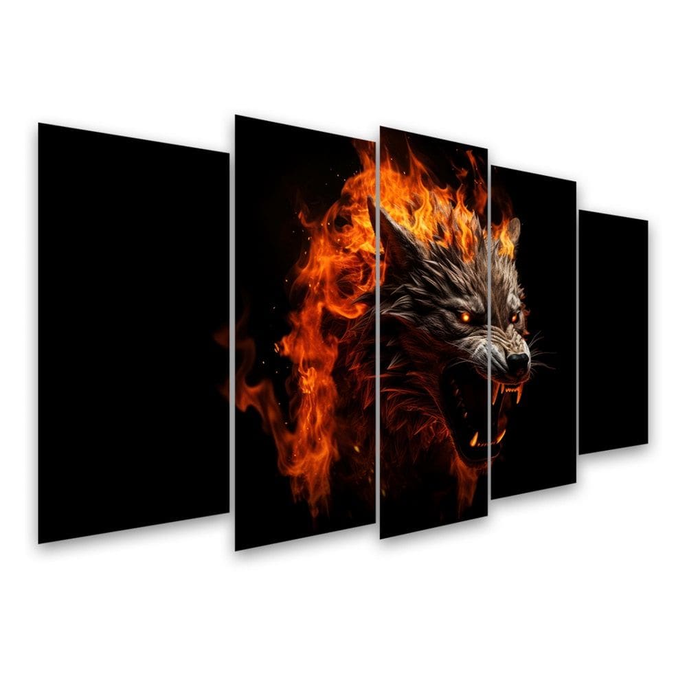 Kit Quadro Decorativo Animais Para Sala de Estar 73x39cm A199 - Pallazio