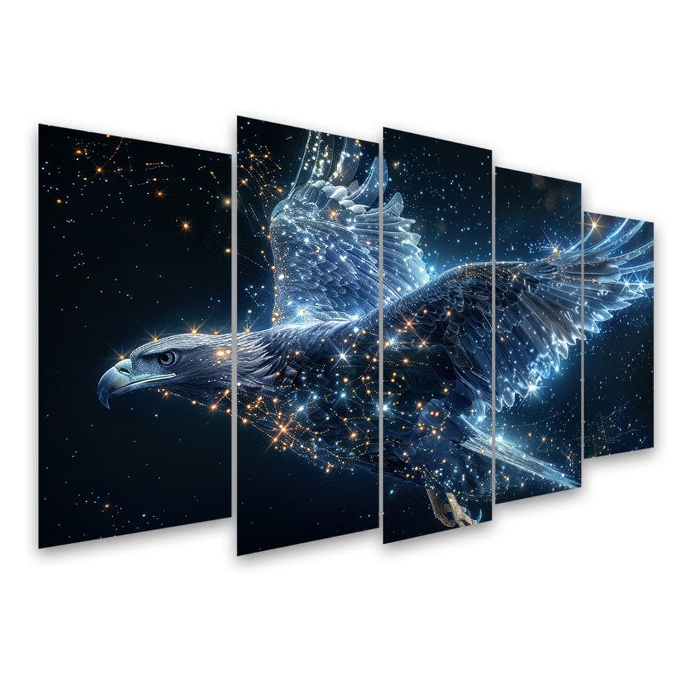 Kit Quadro Decorativo Animais V2 Para Sala de Estar 73x39cm A43 - Pallazio