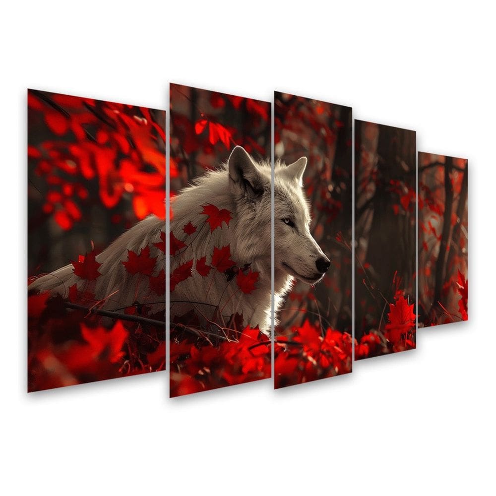 Kit Quadro Decorativo Animais V2 Para Sala de Estar 108x60cm - Pallazio