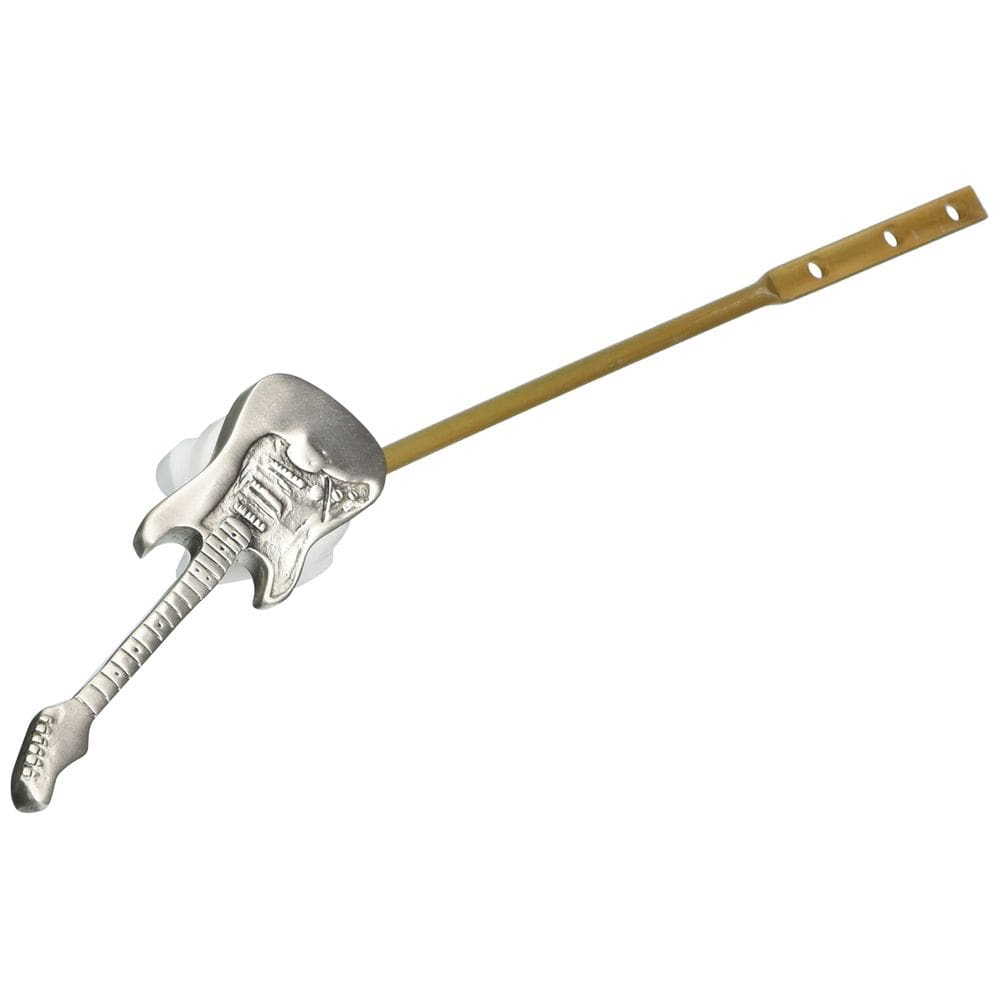 Guitarra Toilet Flush Handle, montagem frontal, estanho acetinado