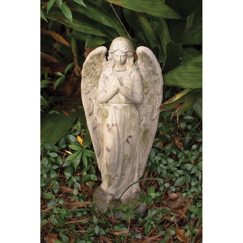 Yard Art Kalalou Faux Concrete Angel 55 cm de altura