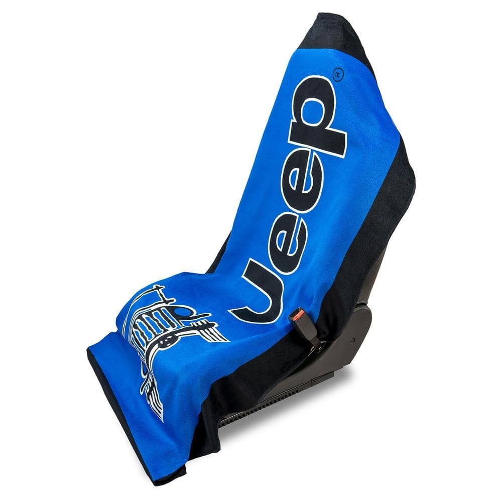 Capa de assento Seat Armour Jeep Universal Fit Toalha azul