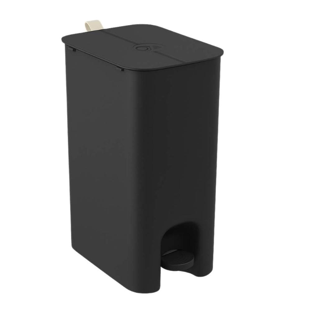 Lixeira Dupla com Pedal 20L Borboleta com Aro Interno Preto Coleta Seletiva Coza Orgânico Reciclável