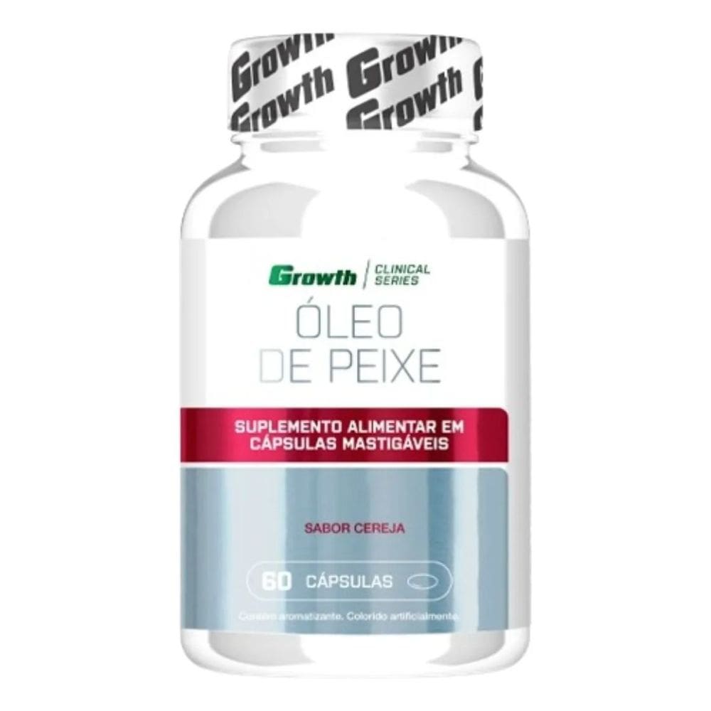 Óleo De Peixe Sabor Cereja 60soft - Growth Supplements Cereja