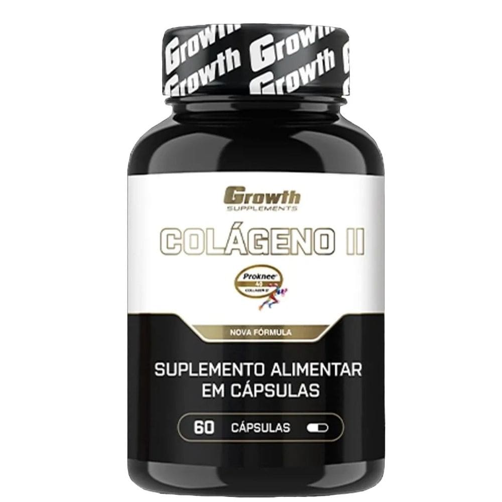 Colágeno Tipo 2 (60 Caps) - Growth Supplements Sabor Sem Sabor