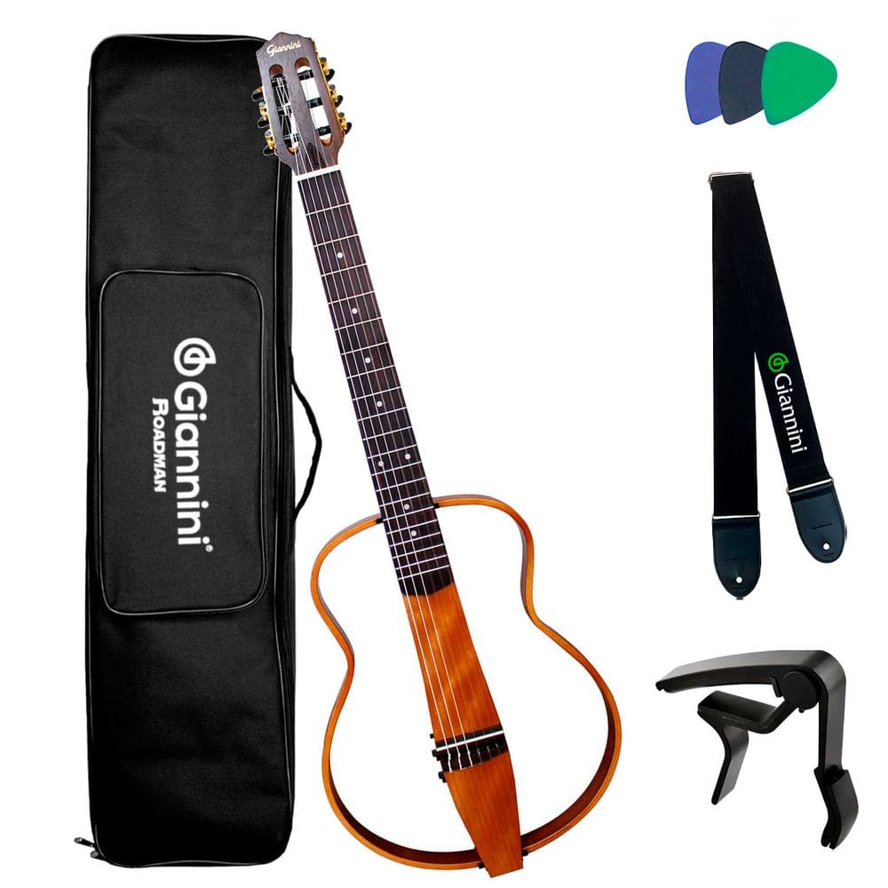 Violão Giannini Roadman Elétrico Nylon Grmn Natural C/ Bag