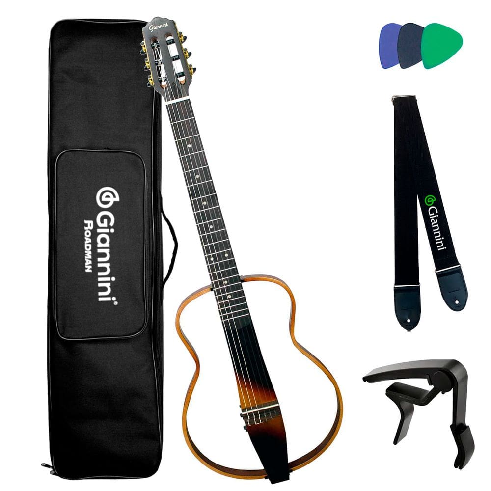 Violão Giannini Roadman Elétrico Nylon Grmn 3Ts C/ Bag