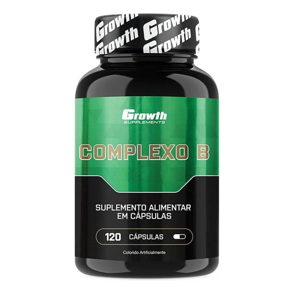 Complexo B Growth Supplements Vitamina B12 Vitamínico Concentrado 120 Cápsulas
