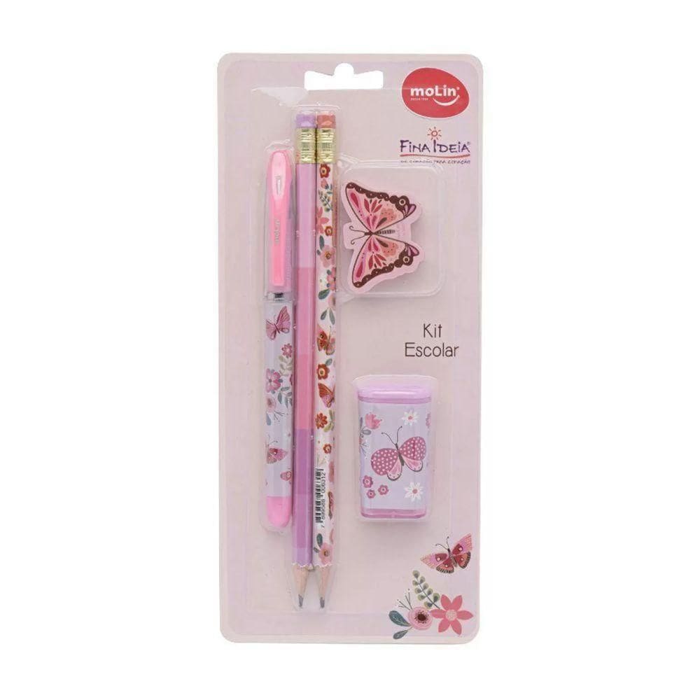 Kit Escolar Fina Ideia com 05 Itens - Molin