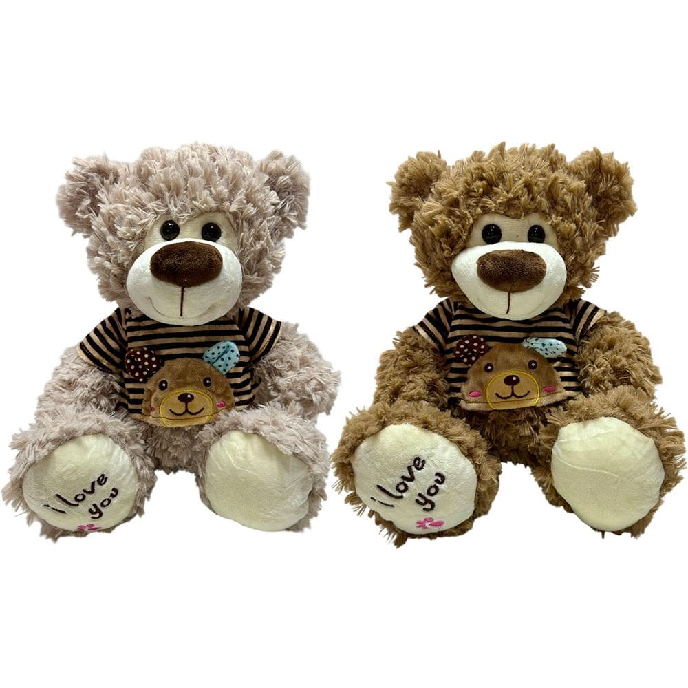 Urso De Pelúcia Ursinho Fofo Roupinha Fofo I love You Namorados - 30cm