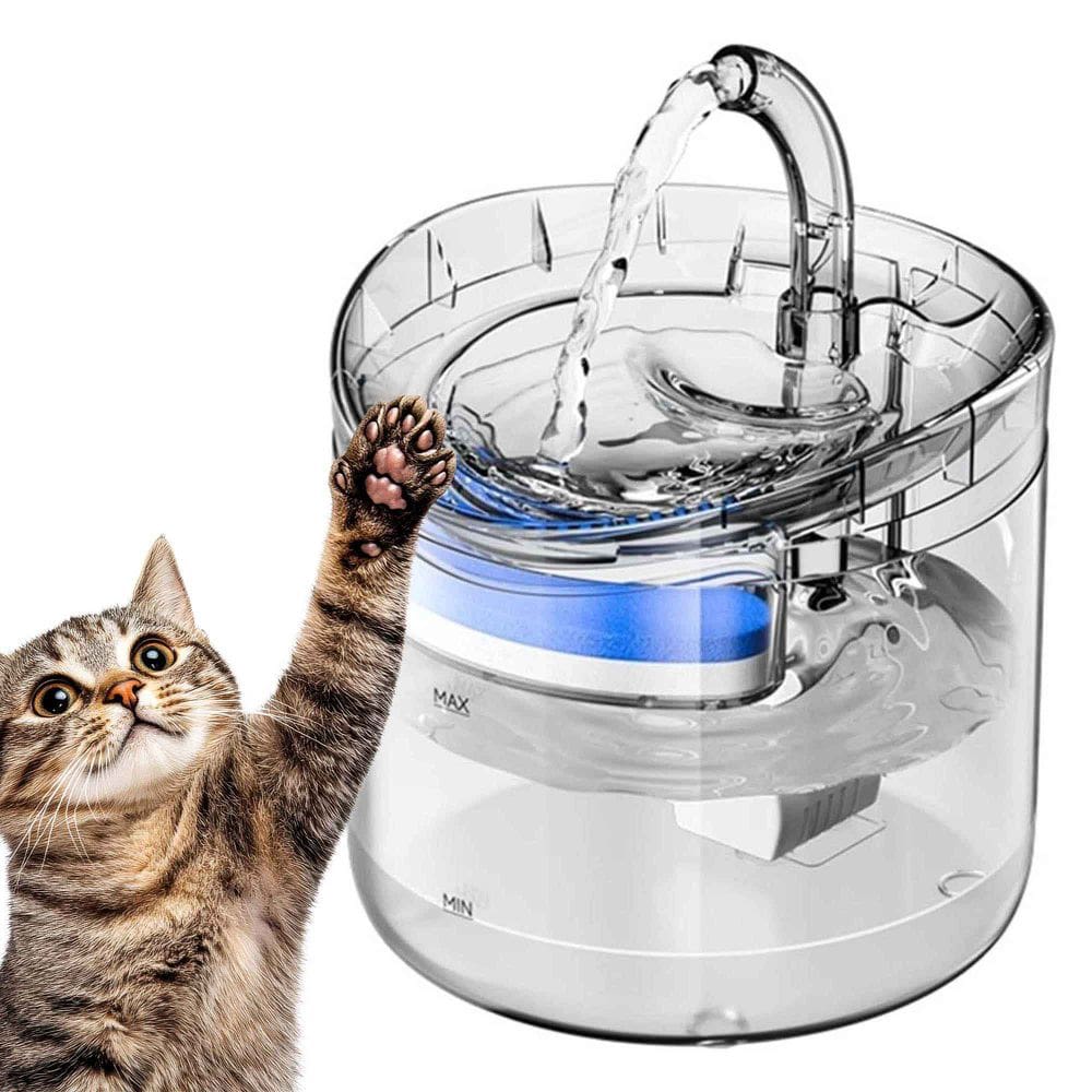 Fonte Bebedouro Agua Gato Pet Animais Estimaçao Cachorro Caes USB Automatico Bomba Filtro Petshop 2 Litros