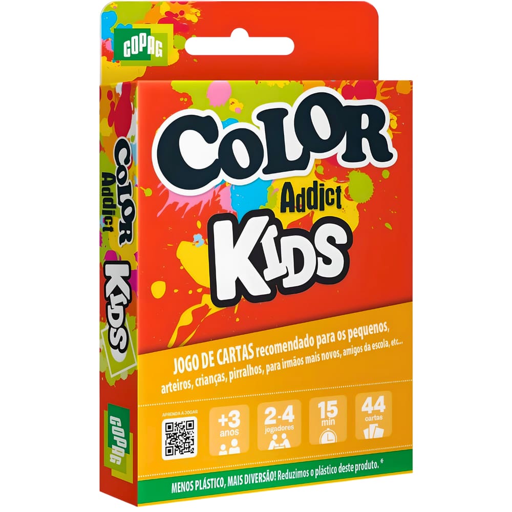 Jogo de Cartas Infantil Color Addict Kids Cartucho Copag