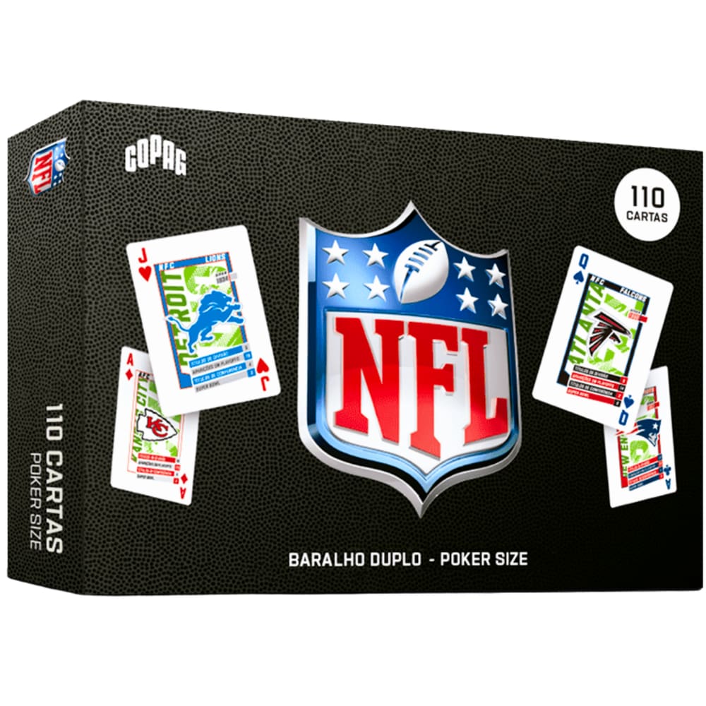 Baralho de Cartas NFL Estojo Duplo 110 Cartas Copag