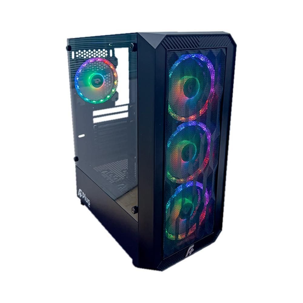 Gabinete Gamer Aplus Tech Zohar Atx + 4 Fans 120Mm Argb
