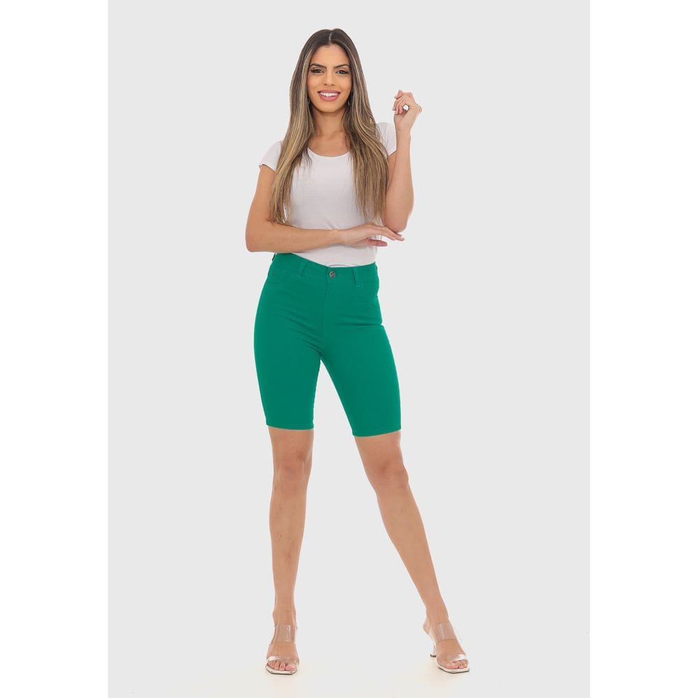 Bermuda Feminina 7883 Verde Bandeira
