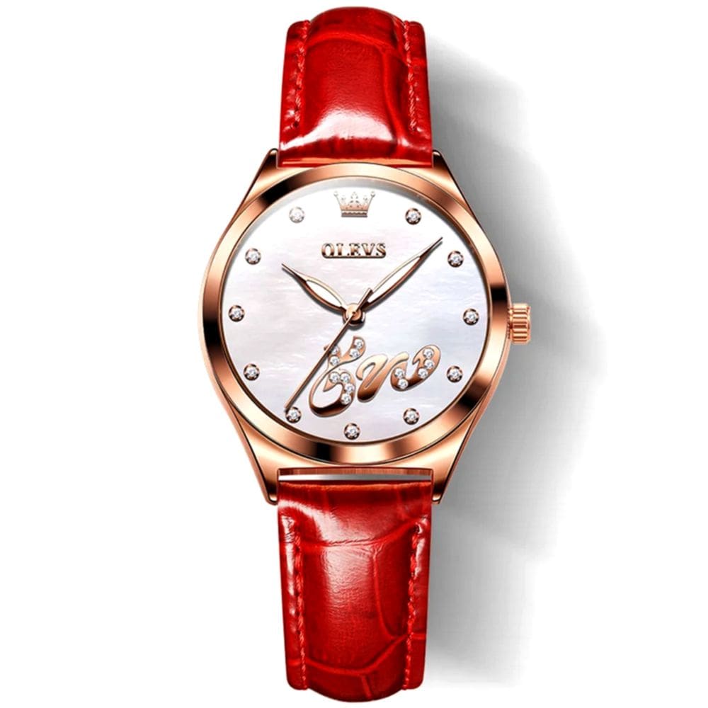 Relógio Feminino Intense com Strass de Quartzo Impermeável 30M
