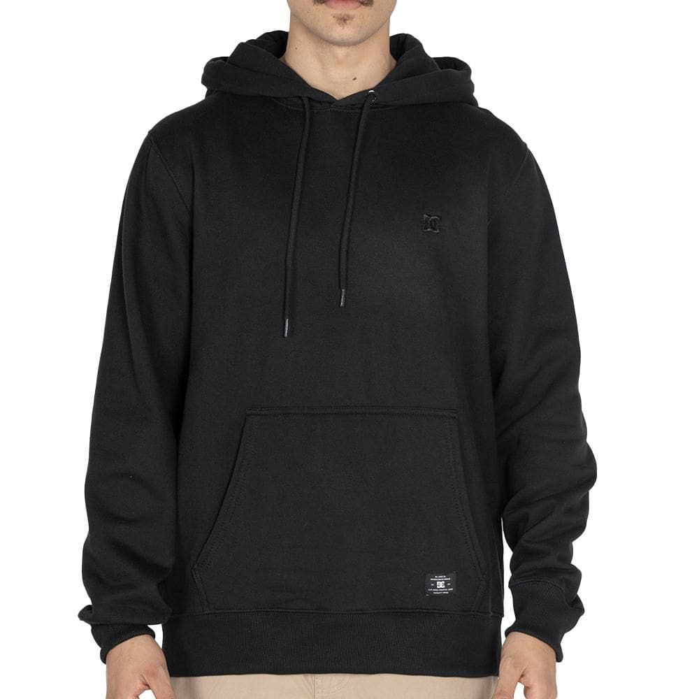 Moletom DC Shoes Canguru Embroidery WT25 Masculino Preto