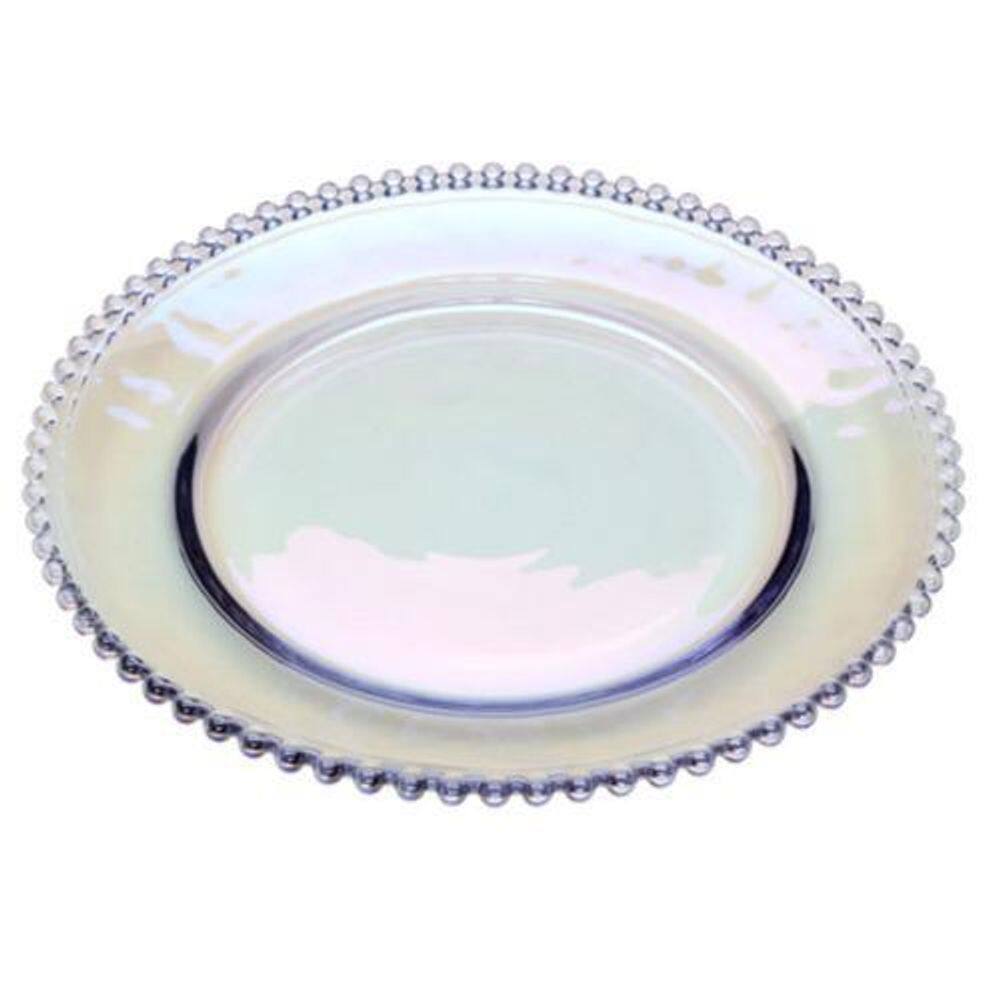 Prato Para Sobremesa Cristal Pearl - 20Cm - Rainbow