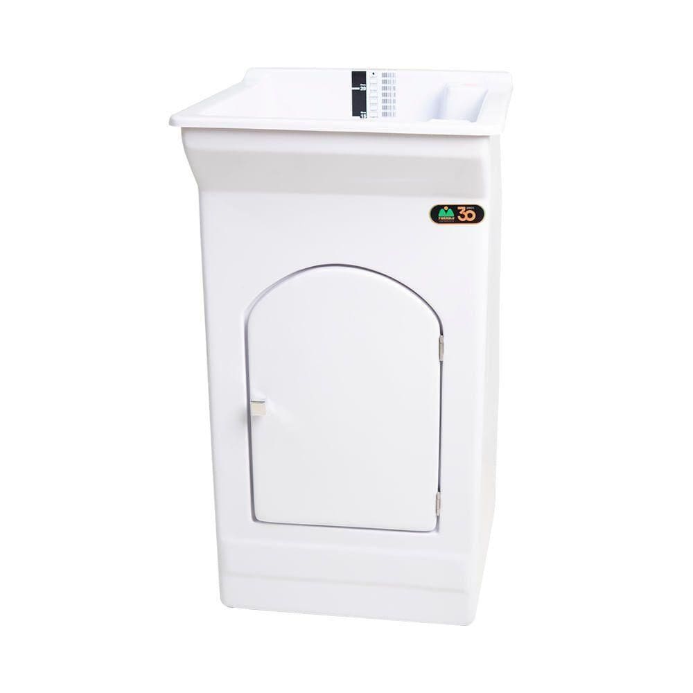 Tanque De Lavar Roupa Fiberblu Paris 20 Litros Branco