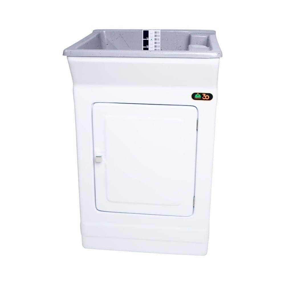 Tanque De Lavar Roupa Fiberblu Madrid 40 Litros Granitado Cinza