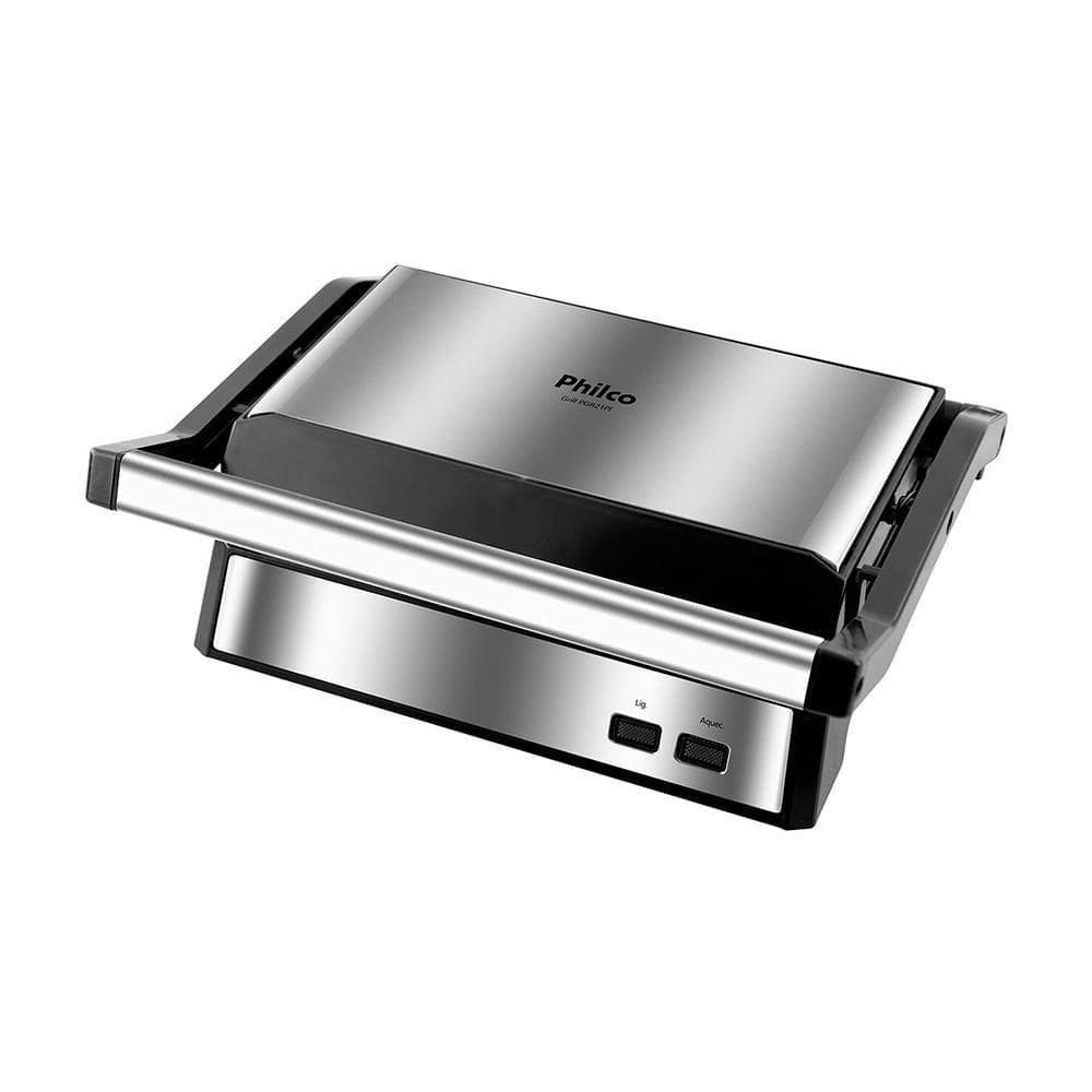Grill E Sanduicheira Philco PGR21PI Maxx Clean Inox/Preto 110V