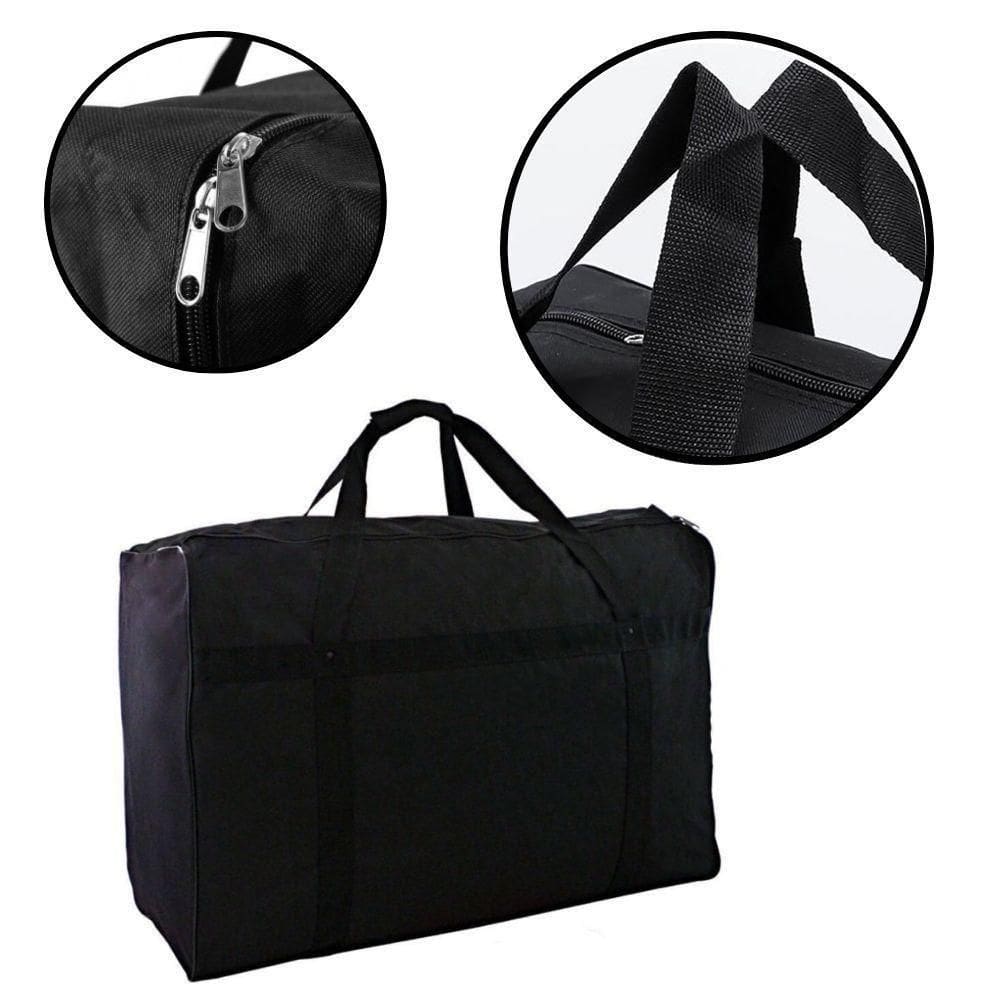 Bolsa Mala De Viagem Sacolão Gigante, 222 Litros, Sacoleira, Sacola Jumbo Para Compras e Mudança Com Alça Zíper Imper