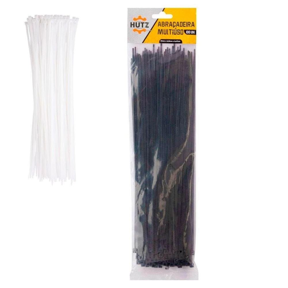 Abraçadeira de Nylon 100 Peças 4,7x300mm Color - Tudo em Caixa