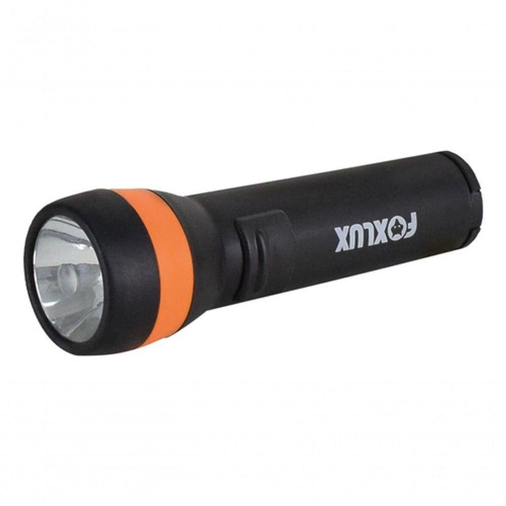 Lanterna Abs Pilhas 01 Led Grande Foxlux Cor Da Lanterna Preto Cor Da Luz Branca