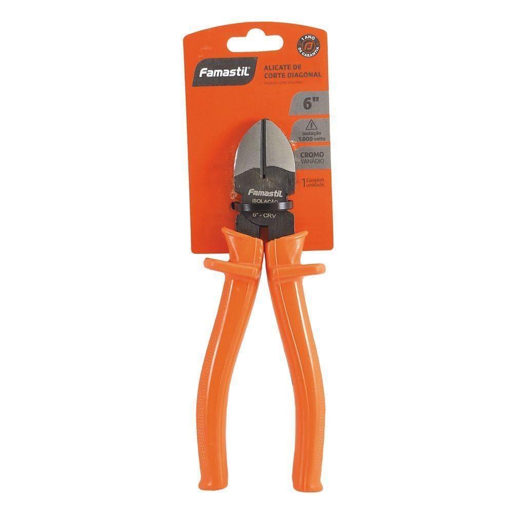 Alicate De Corte Diagonal Profissional 6 1000v Famastil