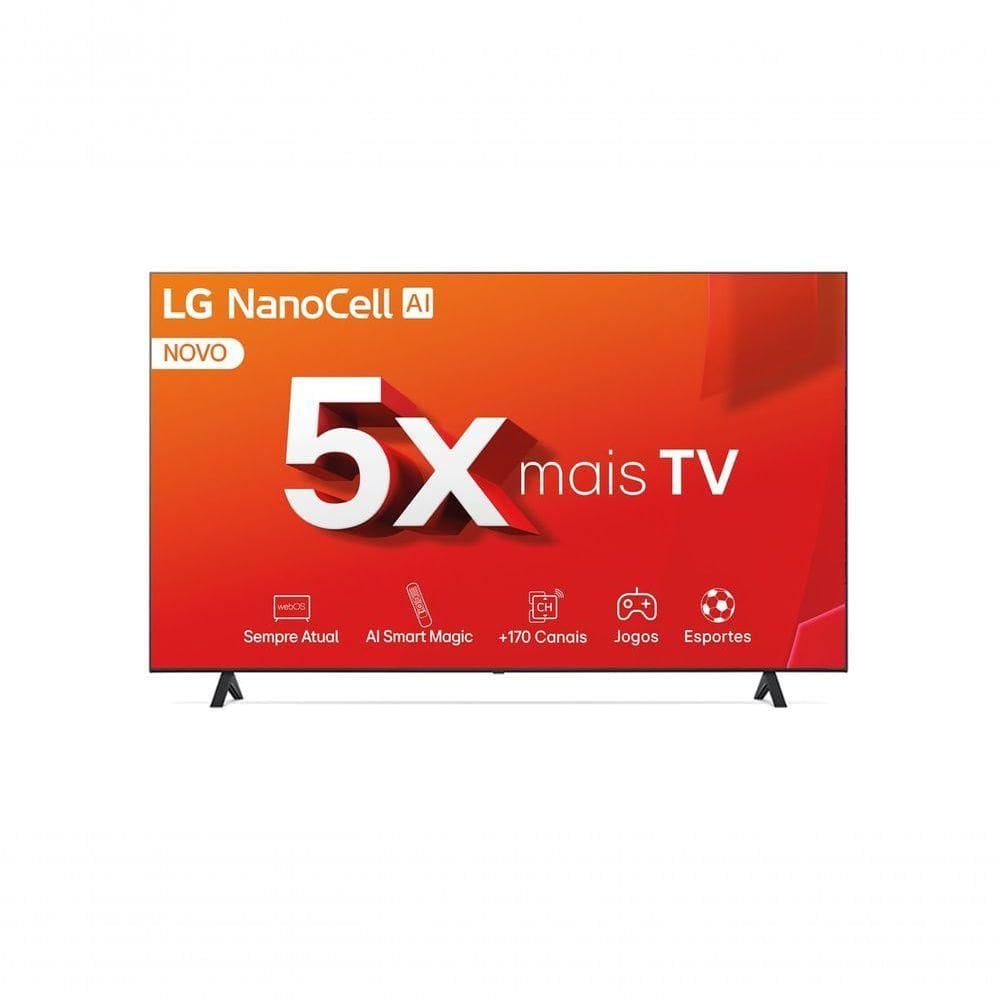 Smart TV LG NanoCell AI NANO80 4K de 75 Polegadas 75NANO80
