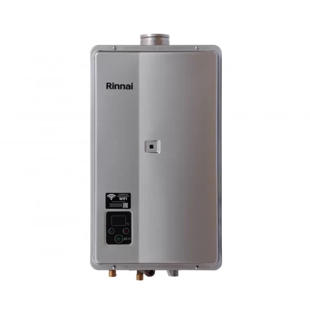 Aquecedor de Água a Gás Rinnai E27 GN 27 Litros Prata Bivolt