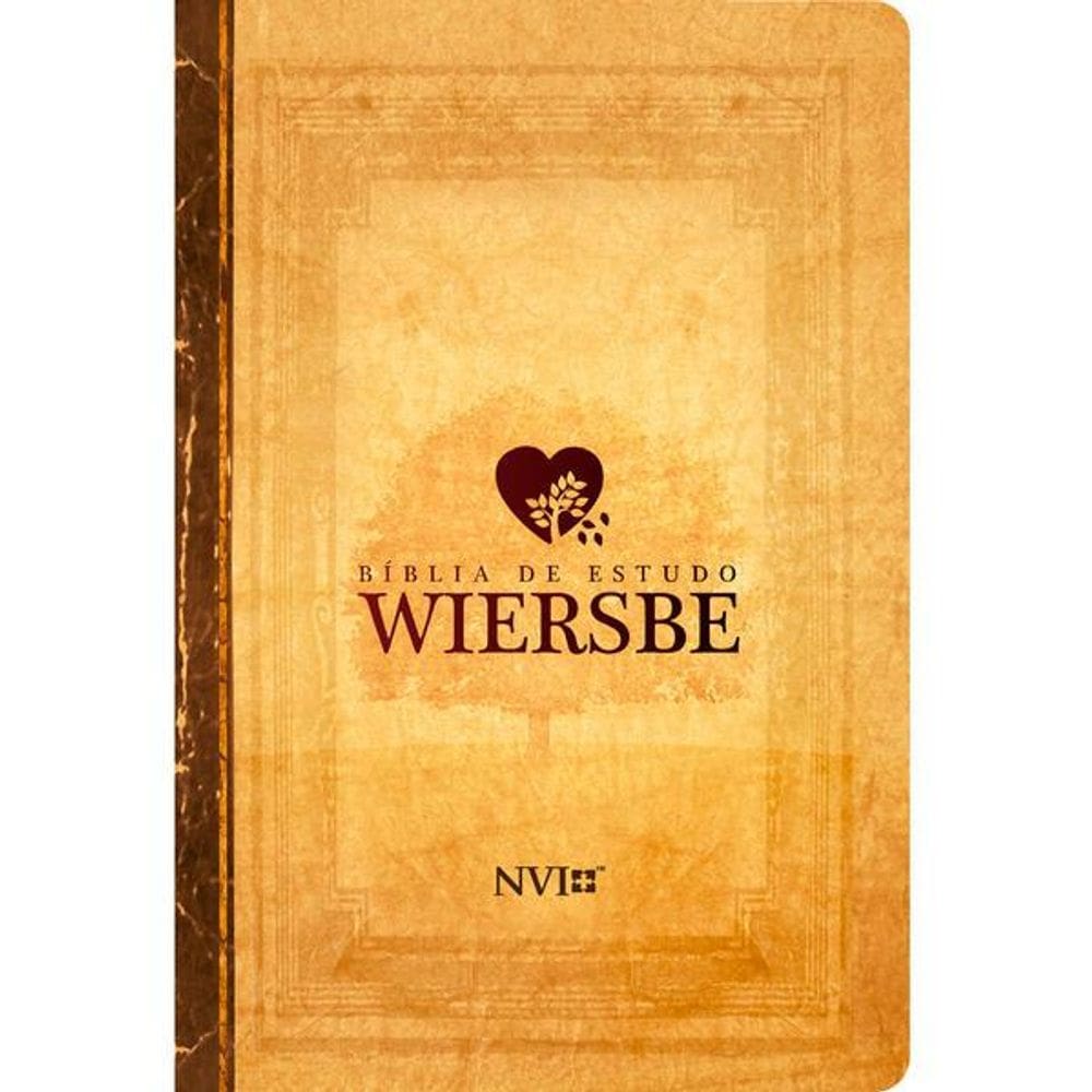 Bíblia de Estudo Wiersbe - Luxo - Nvi - Neutra