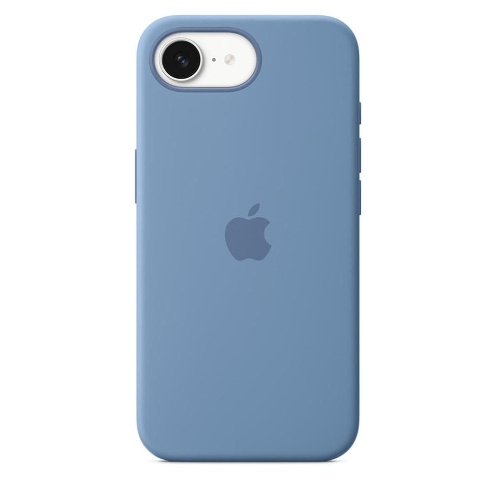 Capa de silicone para iPhone 16e – Azul-inverno