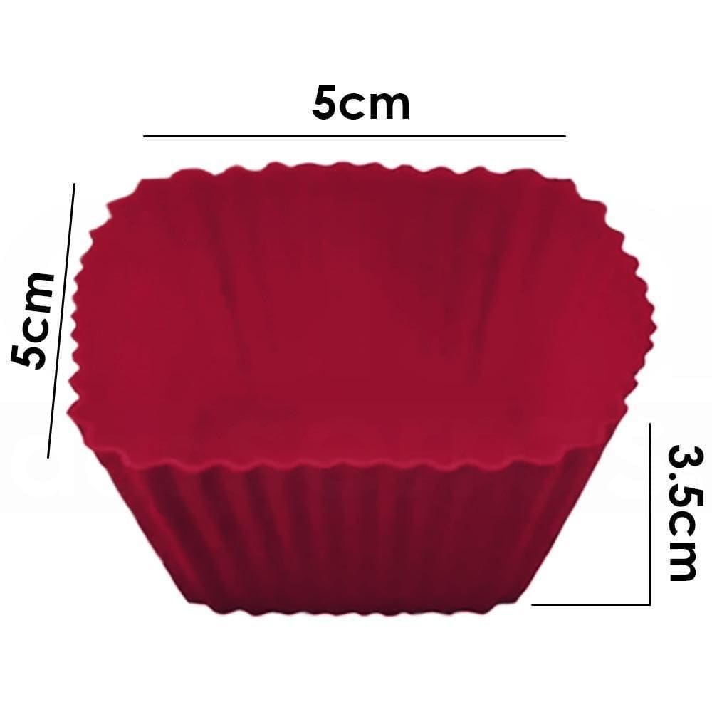Forma P/Cupcake Silicone Quadrada Sfb102